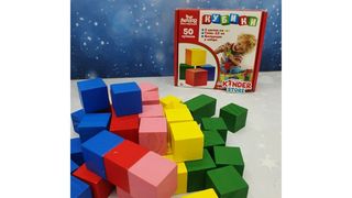 Деревянные кубики 50 шт в наборе