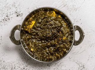 Palak Paneer with rice