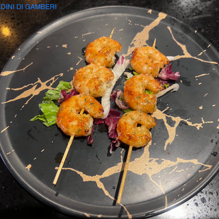 Spiedini di gamberi
