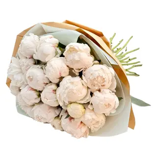 Bujori in buchet spectaculos