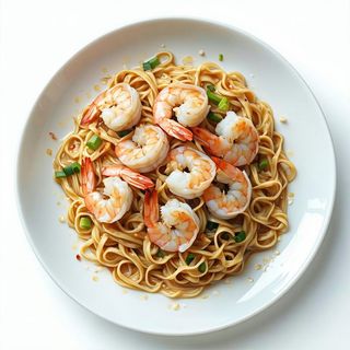 Fideos De Cristal Con Gambas