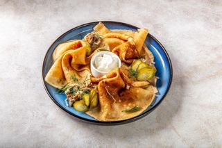 БЛИНЫ С РВАНЫМ МЯСОМ