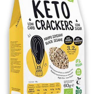 Crackers Keto sésamo negro 