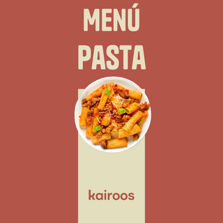 Menú Pasta