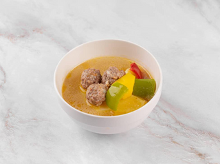 Суп с фрикадельками и рисом