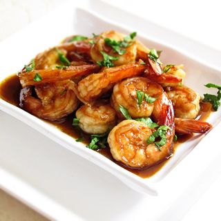 Gamberi in salsa maggi