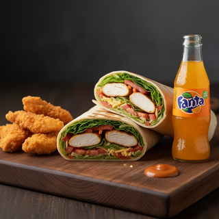 Wrap, fritto a scelta e bibita