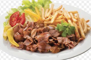 Menú  Plato de kebab