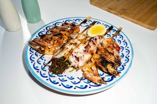 Frigărui de creveți și calamari