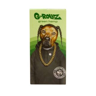 G-Rollz Foite Rap KS Bio Green Hemp, 50Foite + Filtre & Tavita