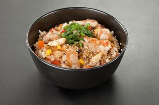 Тяхан с курицей