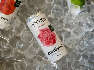 Комбуча вишня (330ml)