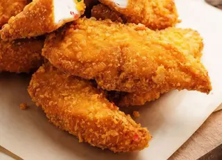 Tiras de Frango em Prato