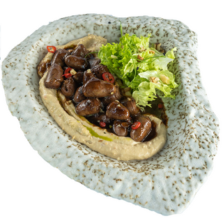 Хумус з сердечками териякі