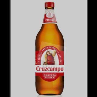 Litro de cerveza cruzcampo
