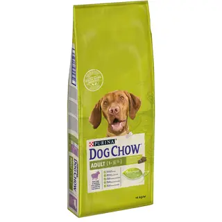 Hrana uscata pentru caini Dog Chow Adult, Miel & Orez, 14Kg
