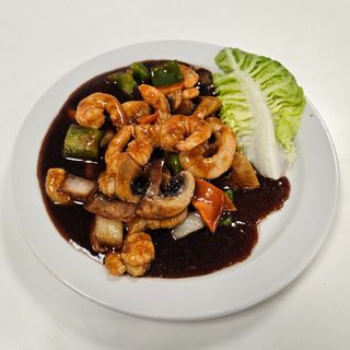 Langostinos con salsa especial China