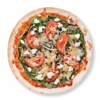 Spinach Feta Tortilla Pizza