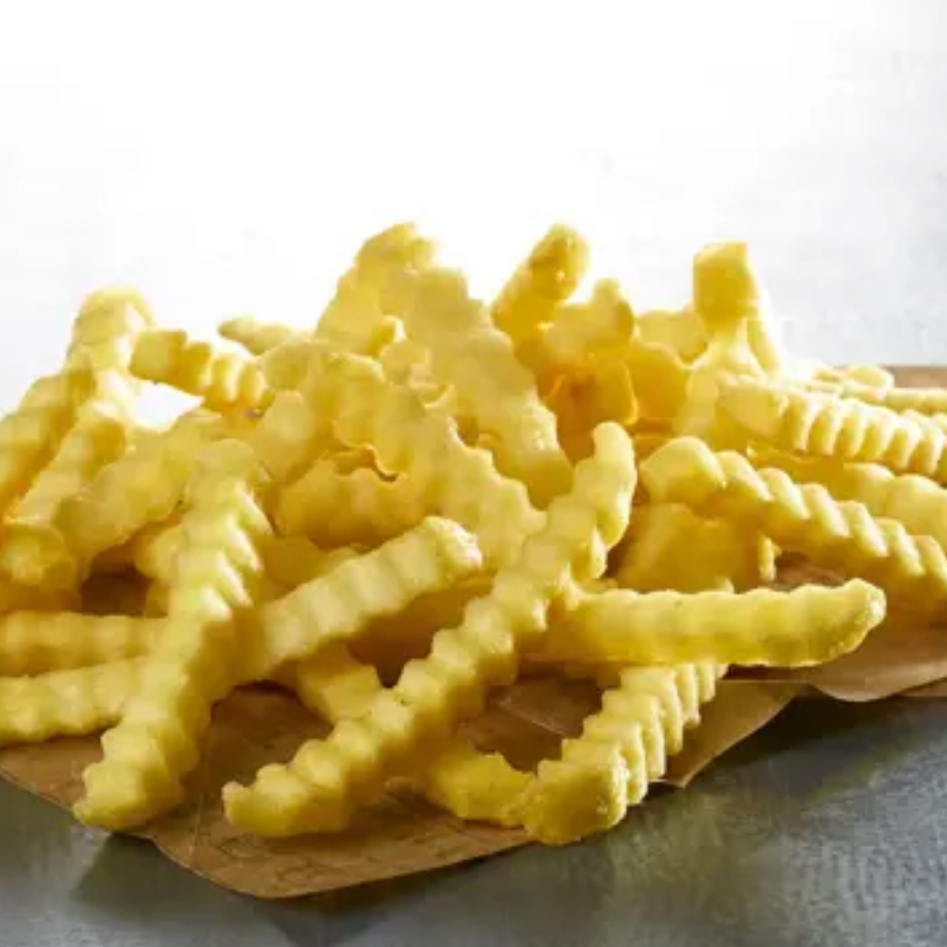 Patatas fritas rizadas
