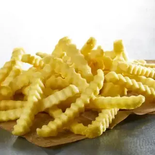 Patatas fritas rizadas (racion entera)