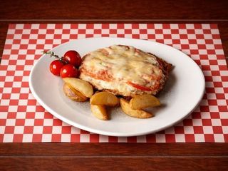 Відбивна з грибним соусом (380g)