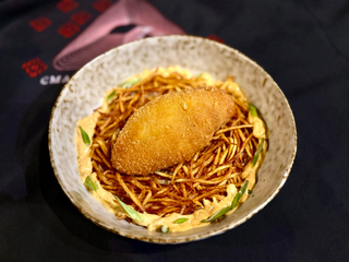 Котлета по-Київськи з тигровою креветкою та шпинатом 230г/130г