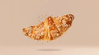 Croissant z cytrynowym kremem patissiere