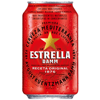 Estrella Damm Cerveza Lata 33cl