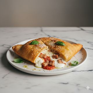 Calzone ripieno cotto