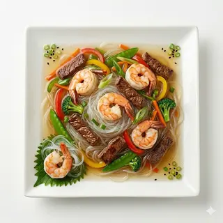Fideos Transparentes Con Salsa De Soja