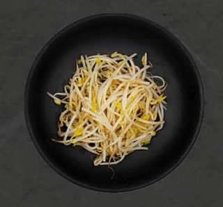 Germogli di soia saltati