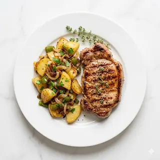 Filete De Cerdo Más Patatas