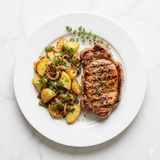 Filete De Cerdo Más Patatas