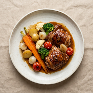 Braised Chicken With Garden Vegetables