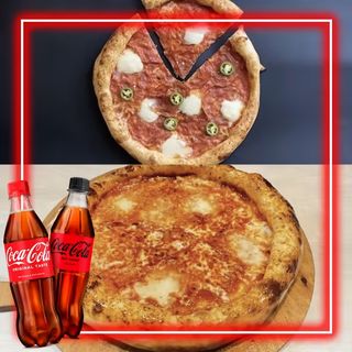 Пица Пеперони (30см) + Пица Маргарита (30см) + 2бр Coca cola