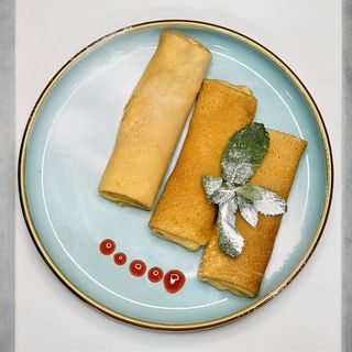 Блинчики  с бананом и нутеллой (3шт)