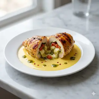 Pollo Relleno Al Pesto