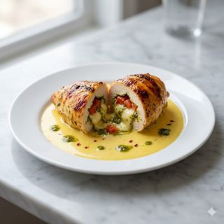 Pollo Relleno Al Pesto