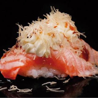 Nigiri salmon flame