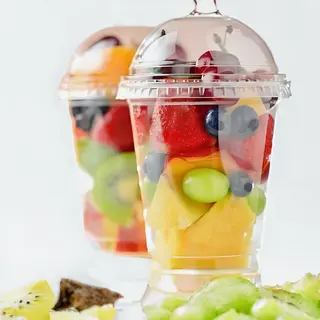Vaso De Fruta Fresca Picada