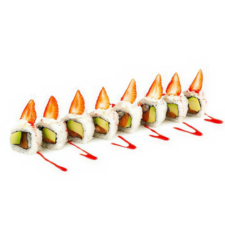 167 Uramaki Roll De Fresa (8 Uds.)