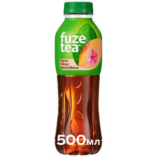 Чай холодний Fuze tea чорний зі смаком персика та гібіскуса, 500 мл