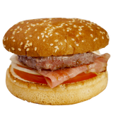 Hamburguesa de Cerdo con patatas fritas