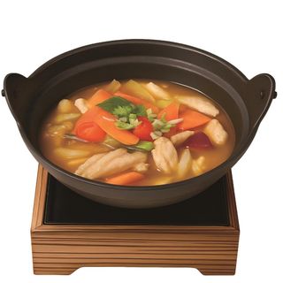 Pollo piccante al fuoco