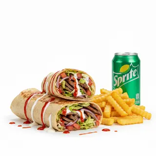 Gorgo kebab + patatine + bevanda