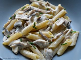 Penne poulet au champignons 