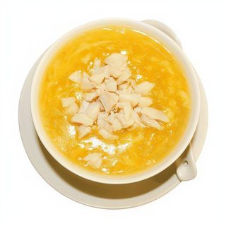 Sopa Con Maíz Y Cangrejo