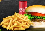 Pasha cheesburger, pomfrit, Coca-Cola 0.25 l