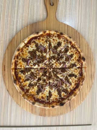 Pizza de Carne de Vaca Kebab