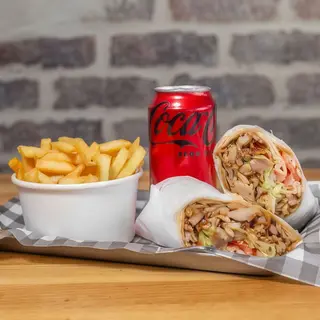 Rotolo kebab menù
